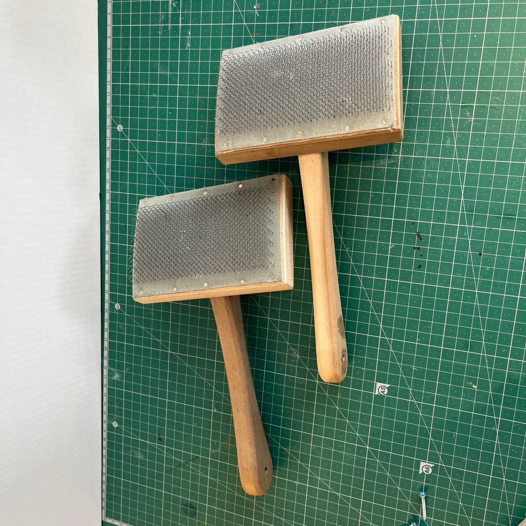 昔ながらの綿繰り機　ハンドカーター2本￼