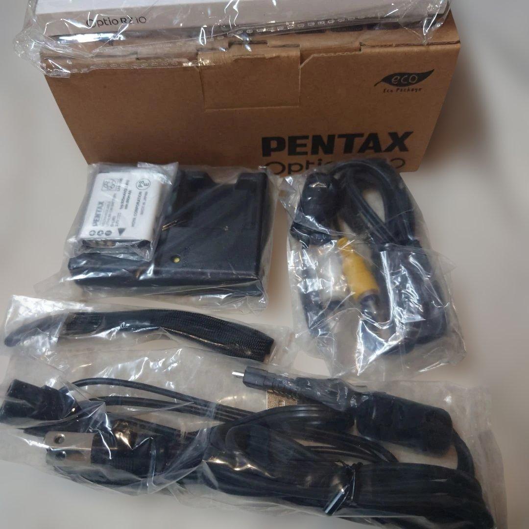 （理由あり商品）PENTAX デジタルカメラ 紫色 10倍ズーム