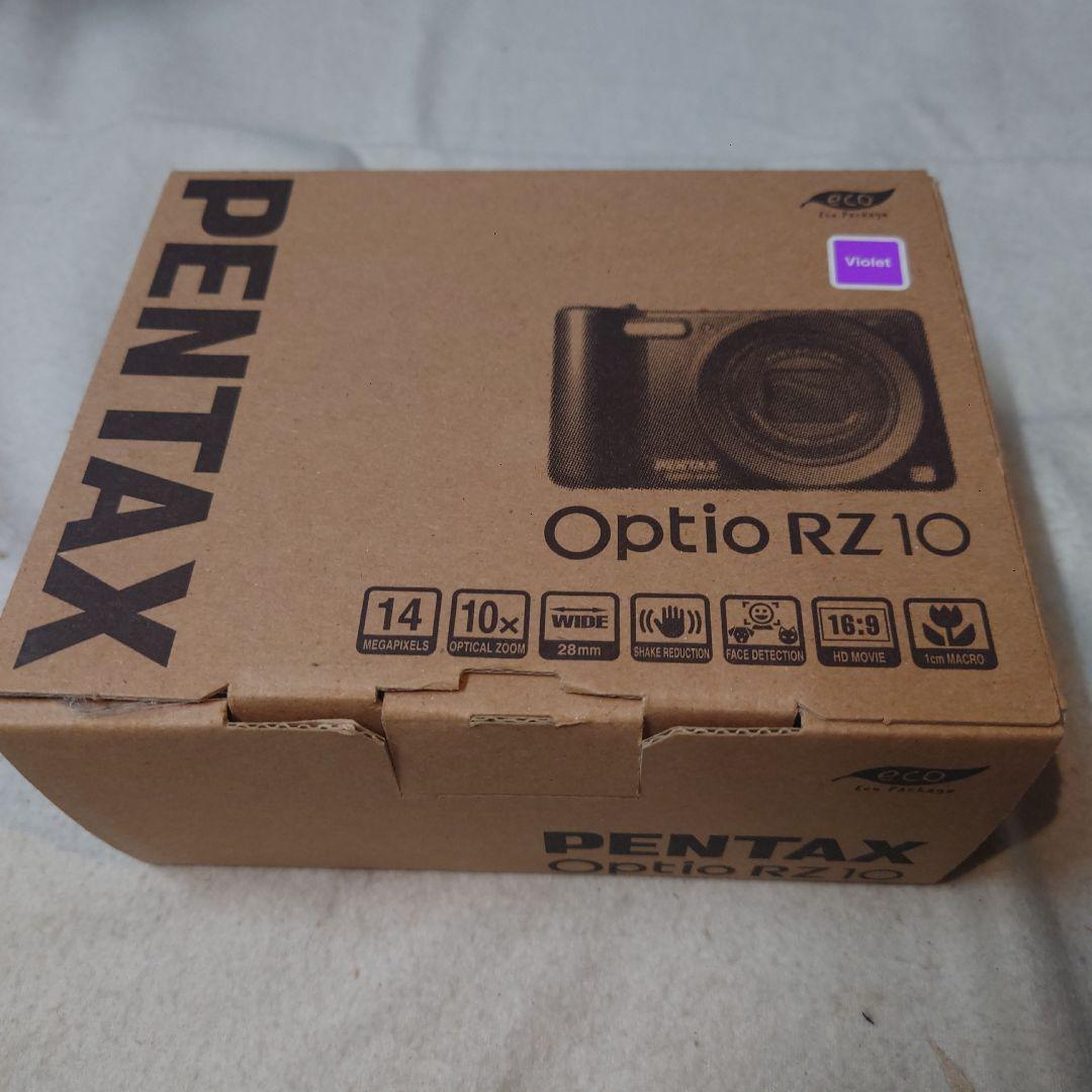 （理由あり商品）PENTAX デジタルカメラ 紫色 10倍ズーム
