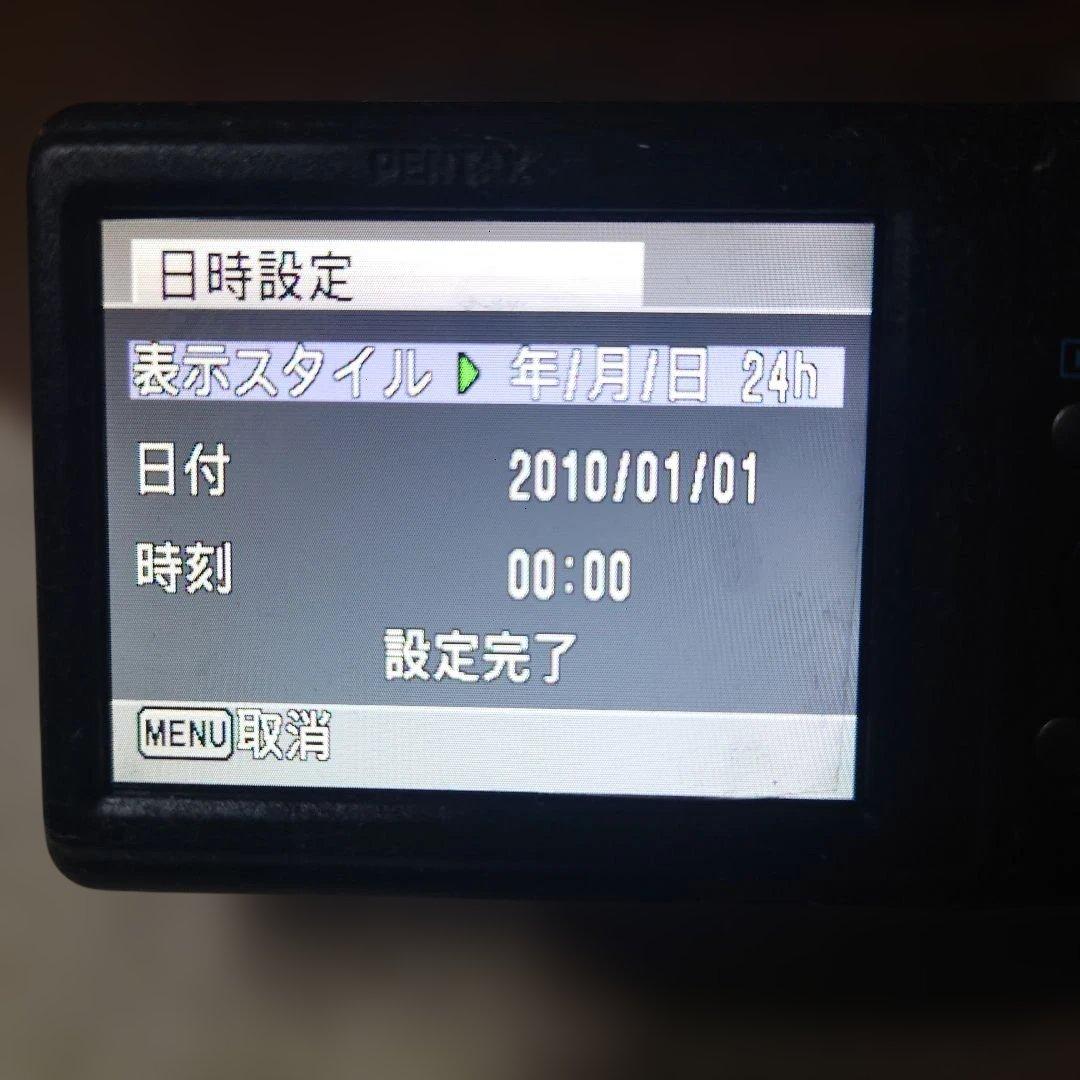 （理由あり商品）PENTAX デジタルカメラ 紫色 10倍ズーム