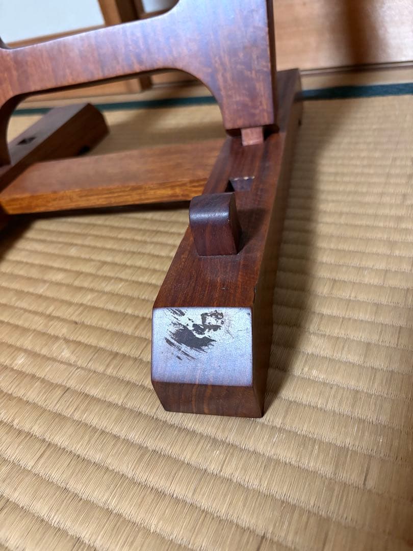 飾皿　木製の皿立て付き！