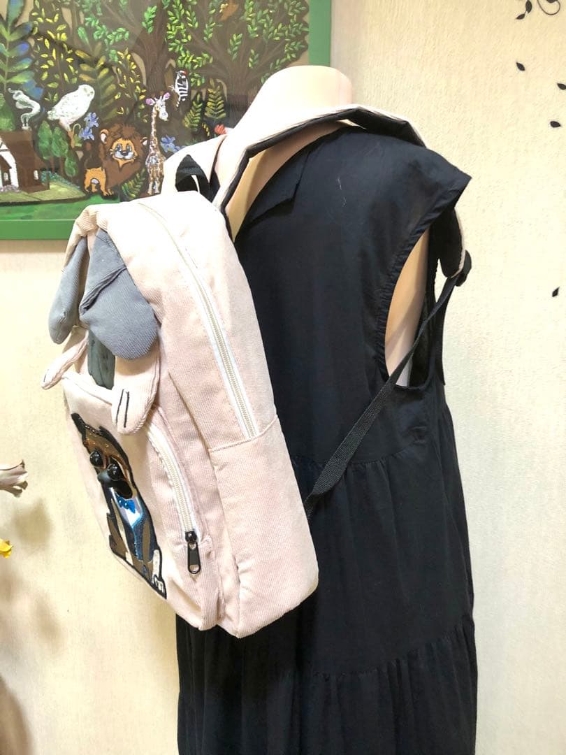 パグ刺繍　リュックサック