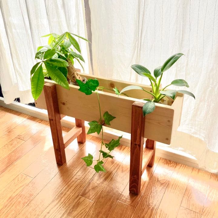 プランター　おしゃれ　木製　フラワーラック　ガーデニング　植木鉢　観葉植物　野菜