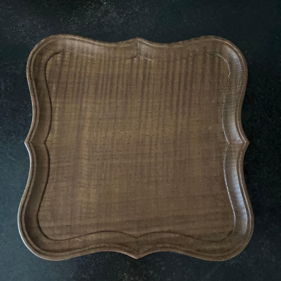 佃眞吾さん　木製トレー　キハダ　新品未使用　盆　十字盆