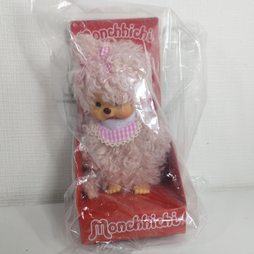 モンチッチ ボア ロング リボン付きの服 くすみピンク 淡いピンク レ I59E