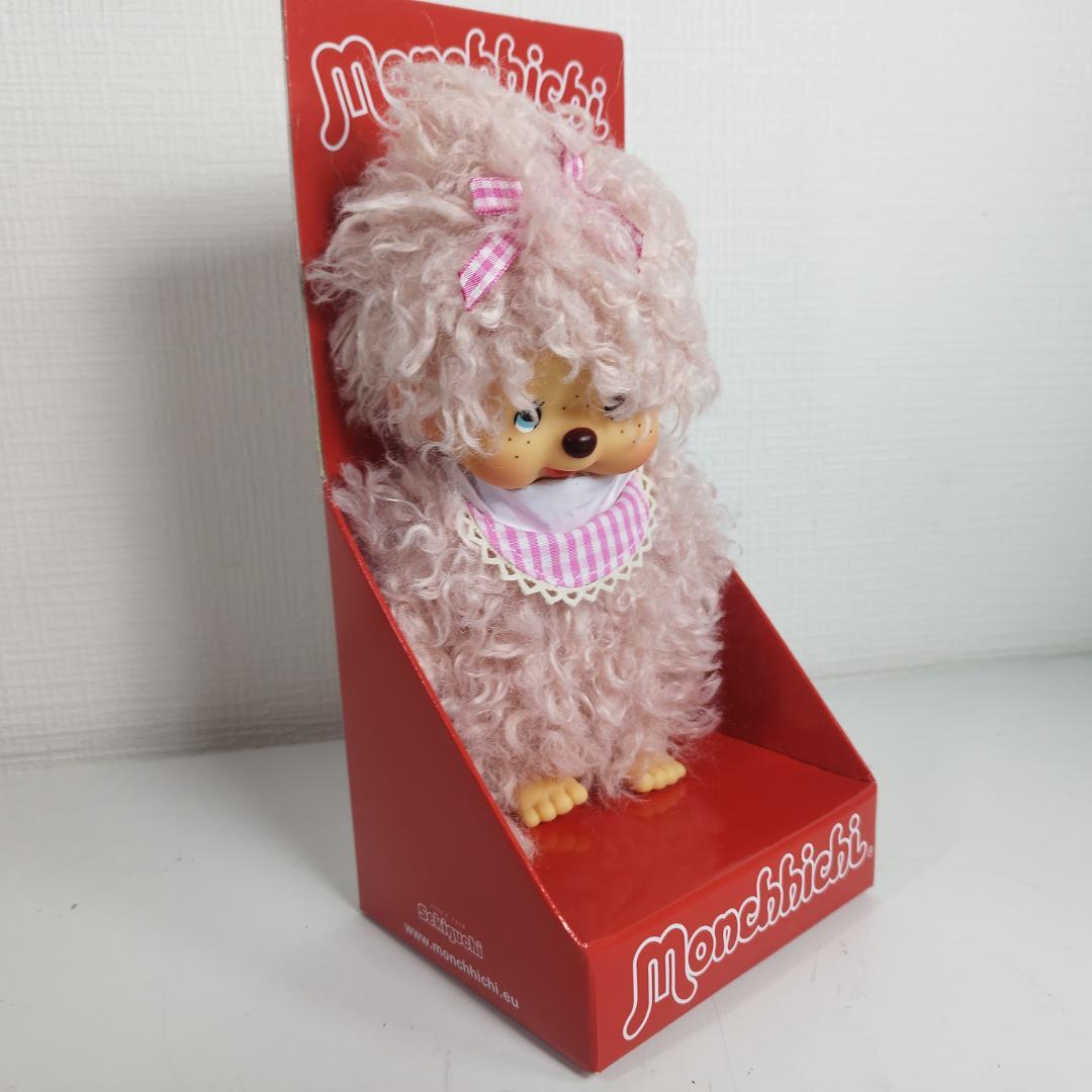 モンチッチ ボア ロング リボン付きの服 くすみピンク 淡いピンク レ I59E