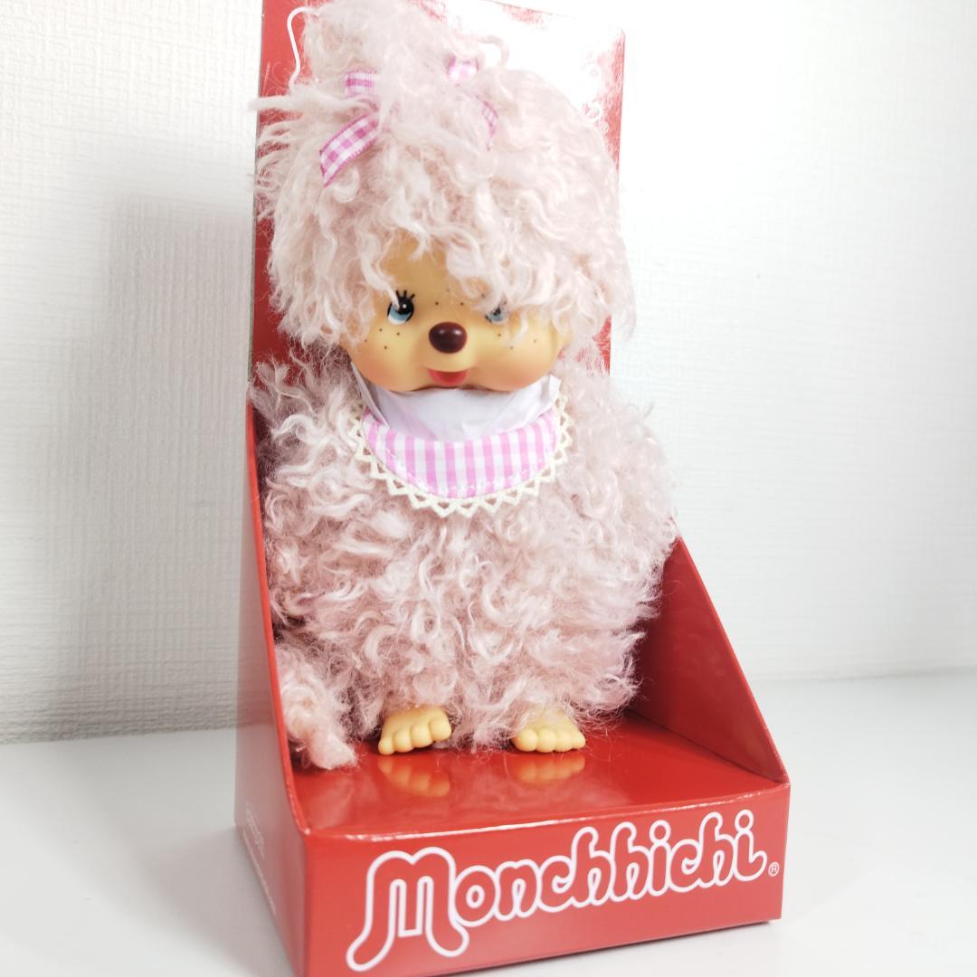 モンチッチ ボア ロング リボン付きの服 くすみピンク 淡いピンク レ I59E