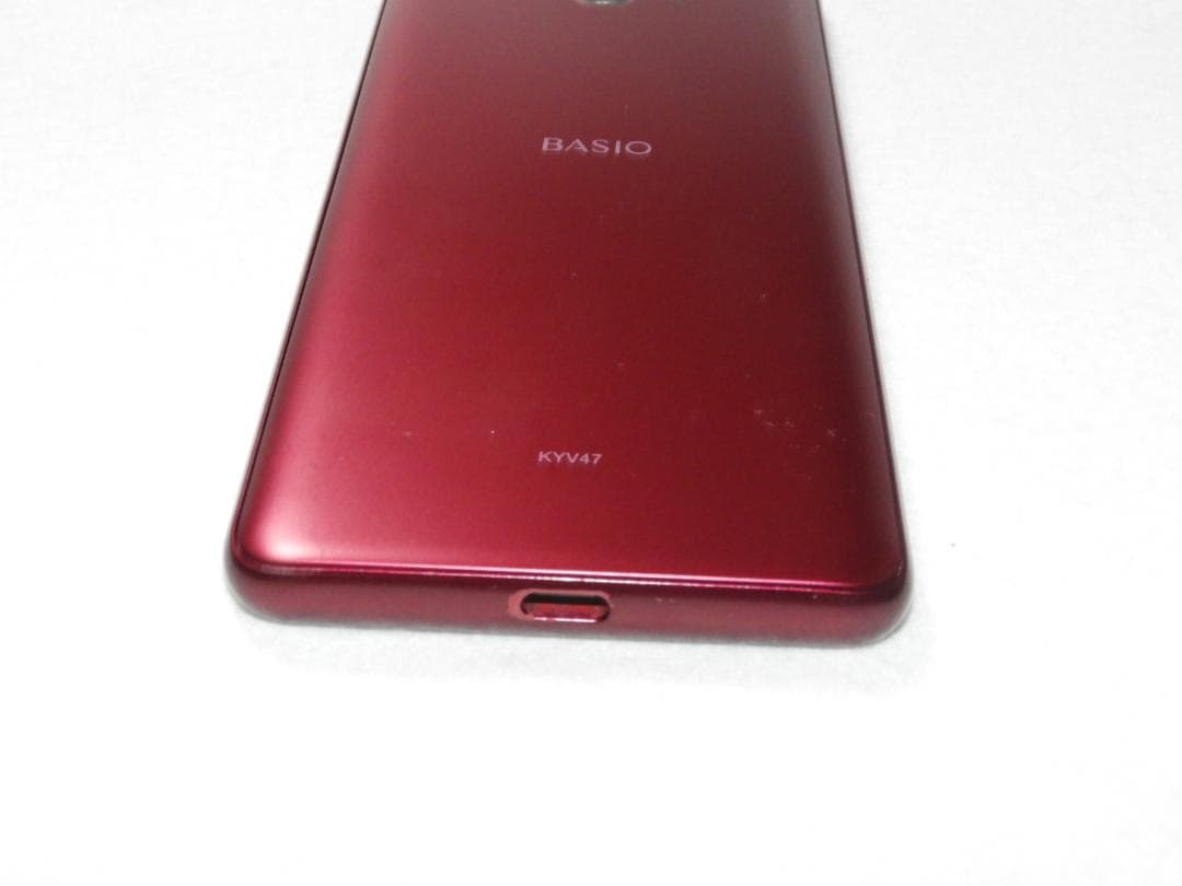 KYOCERA BASIO4 au KYV47 ワインレッド SIMフリー