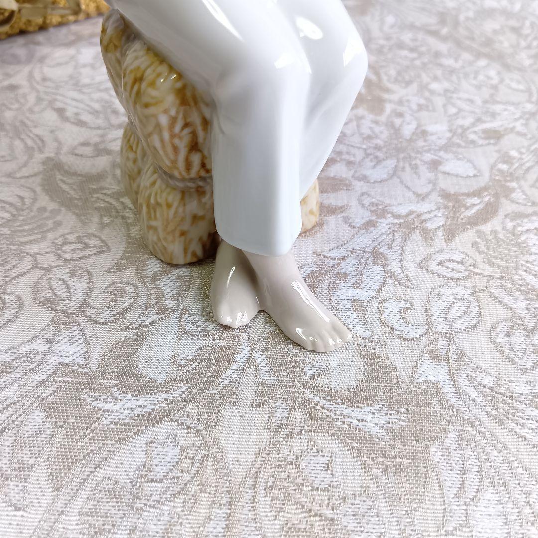 リヤドロ 0100 8285 少女 子豚 私のこぶたちゃん 美品 廃盤品 希少