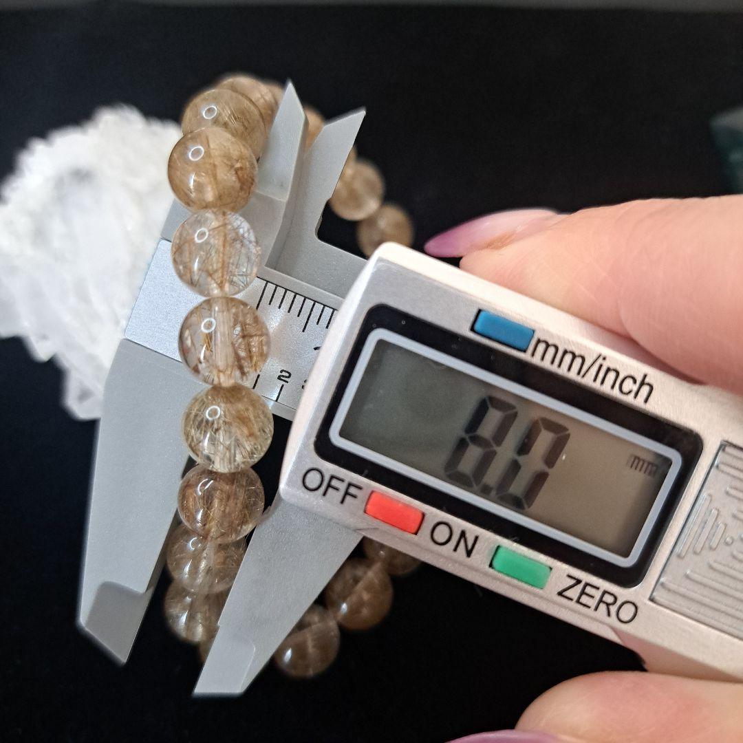 激安セール⭐金運上昇　シルバールチル ブレスレット 8mm 165mm