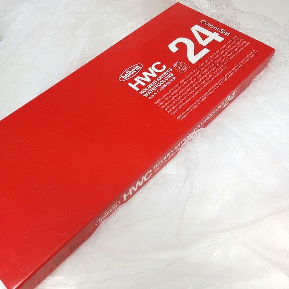 ホルベイン 透明水彩絵具 5ml 24色セット W405 水彩アルミパレット