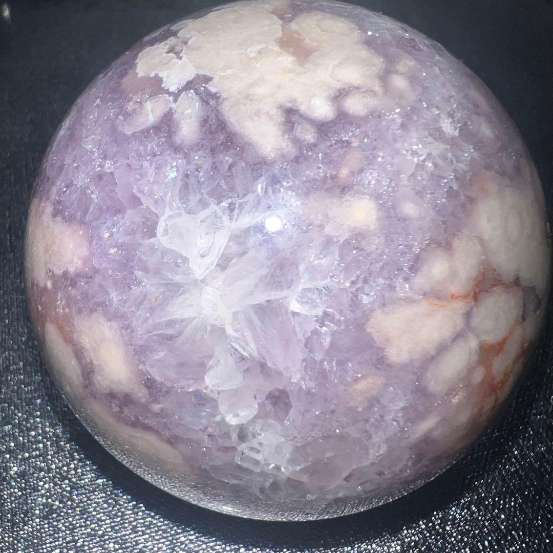 ⑤BIG⭐️ピンクアメジスト⭐️桜瑪瑙⭐️スフィア⭐️フラワーアゲート⭐️花瑪瑙⭐️天然石