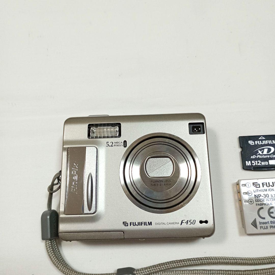 【美品】FUJIFILM FinePix F450☆デジカメ☆シルバー　中古