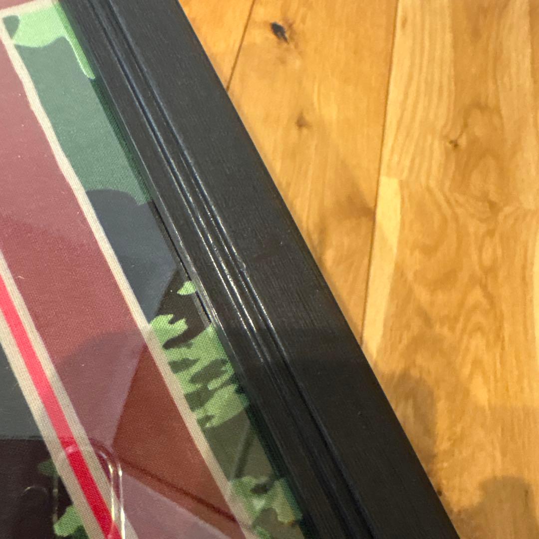 京都　貴船神社　舞妓　染色手ぬぐいと額　絵画風　黒　額　永楽屋