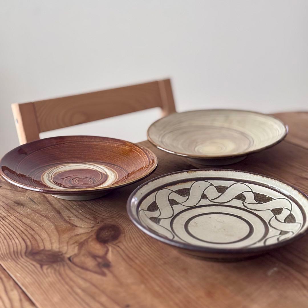 3枚セット 小代焼ふもと窯 / 井上尚之 小鹿田焼