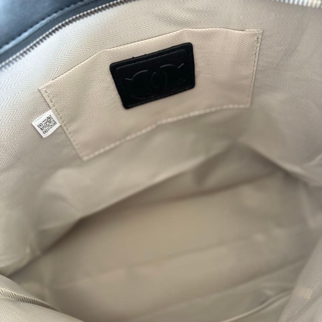 CHANEL ノベルティ トートバッグ ブルーデニム ツイード生地