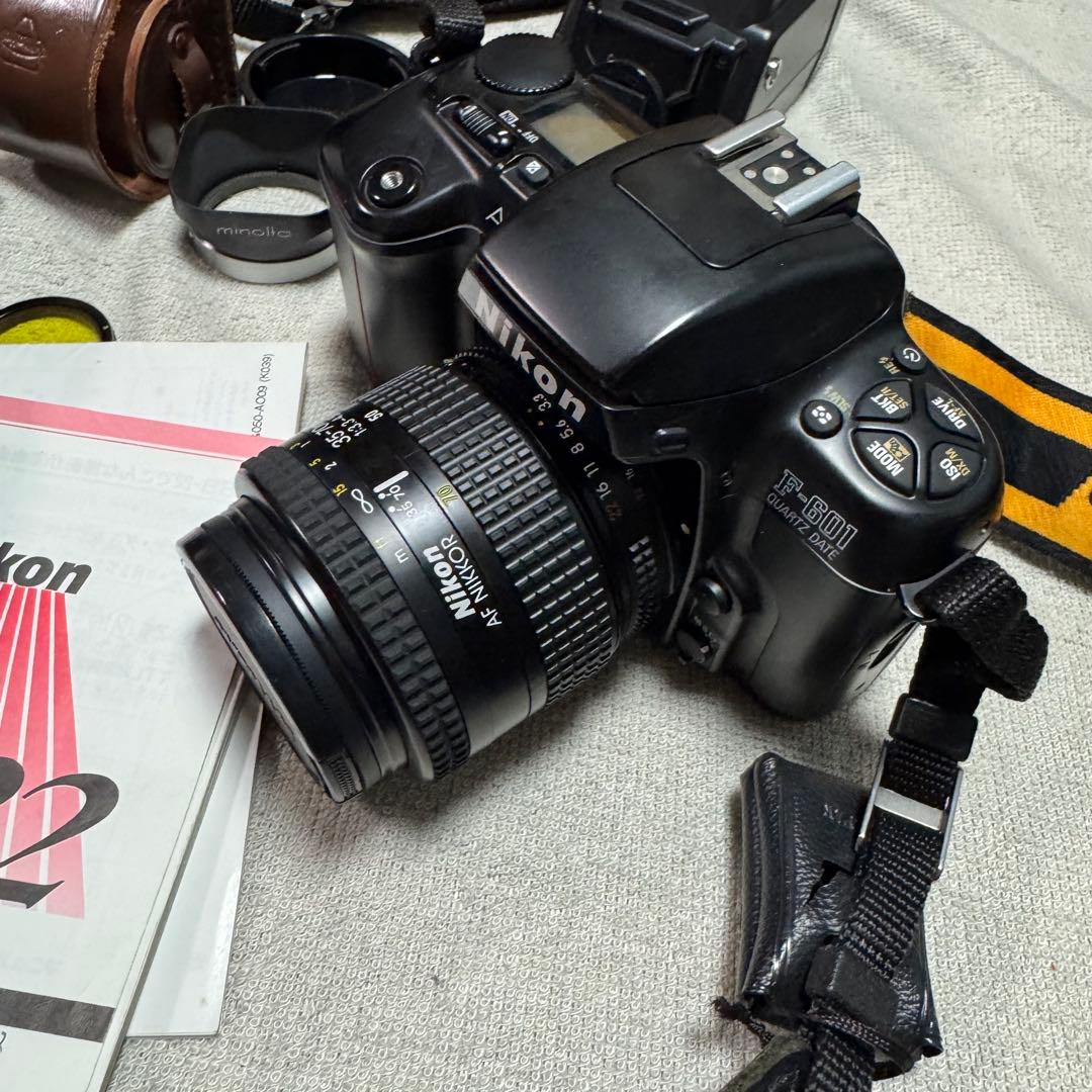 Nikon F-601 レンズ2本 SB-22付き フィルム一眼レフセット