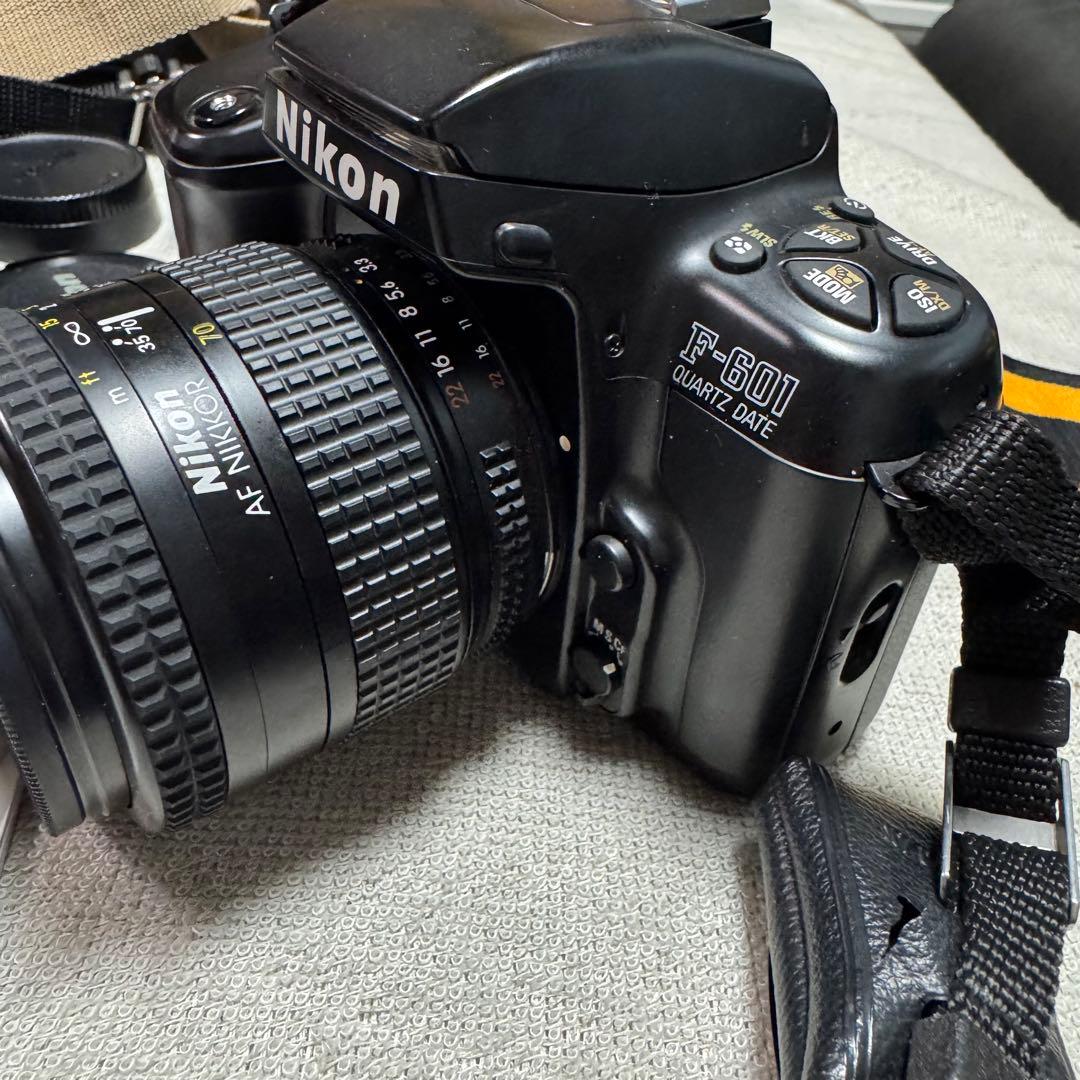 Nikon F-601 レンズ2本 SB-22付き フィルム一眼レフセット