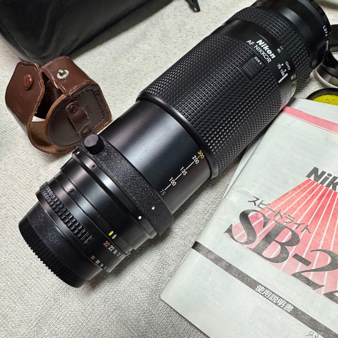 Nikon F-601 レンズ2本 SB-22付き フィルム一眼レフセット