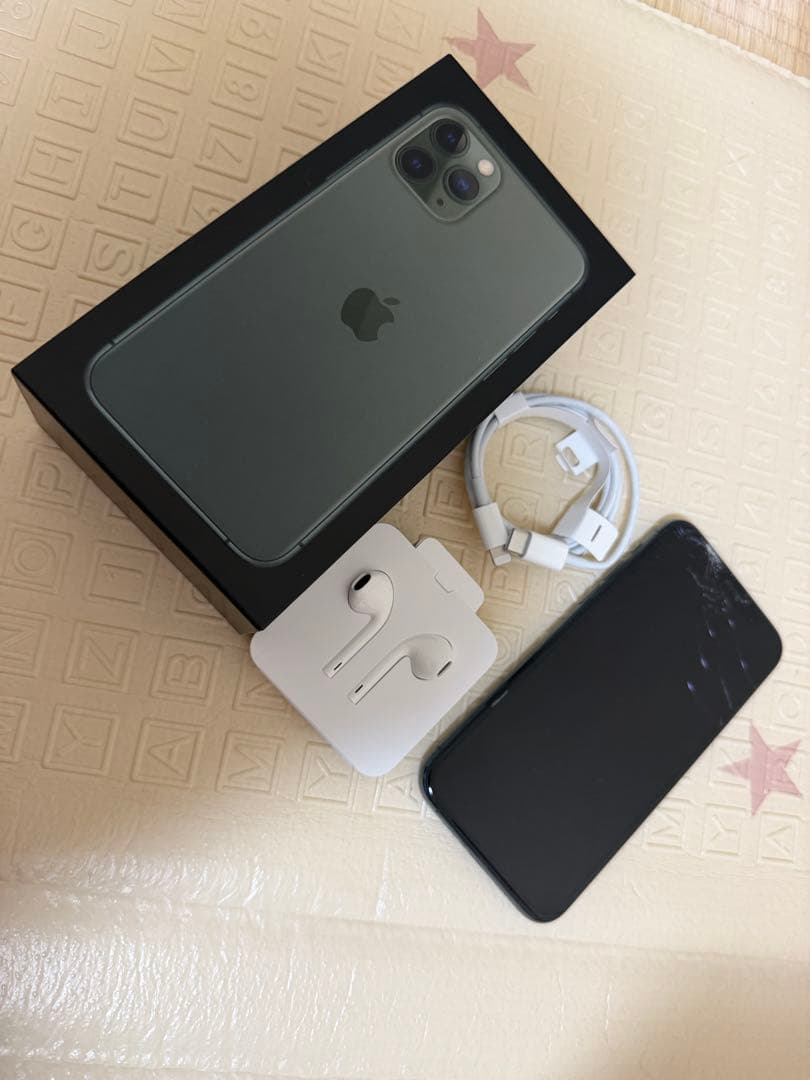 Apple iPhone 11 Pro スペースグレー 本体　⚠︎液晶割れあり