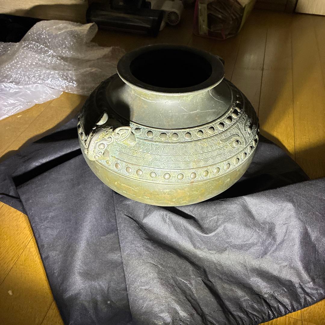 朝鮮美術、茶道具、古美術、時代物、青銅製、レトロ　ヴィンテージ、中国美術銅器美術