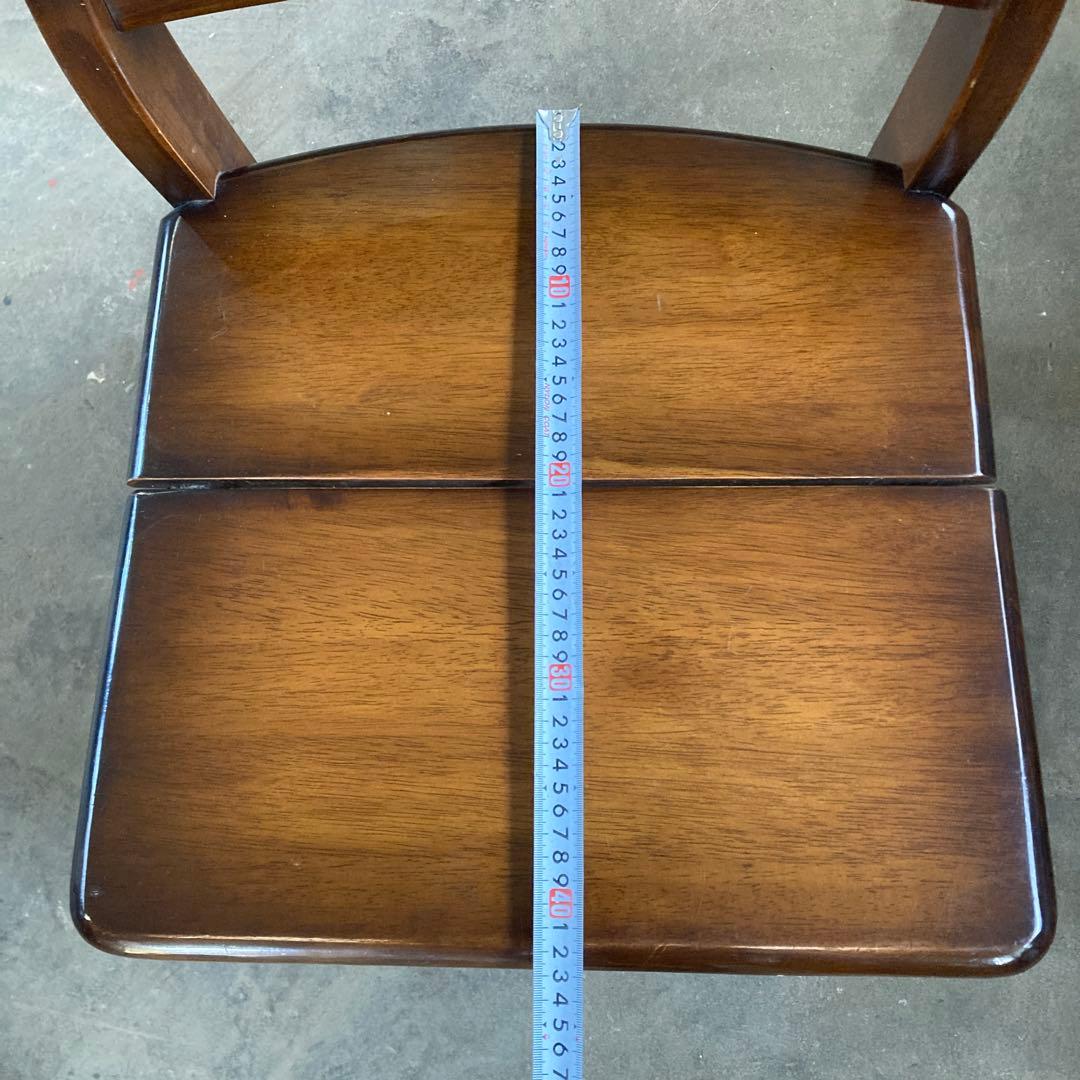 m*〜様 B ナガノインテリア 天然木 椅子 ハートマーク カントリー調