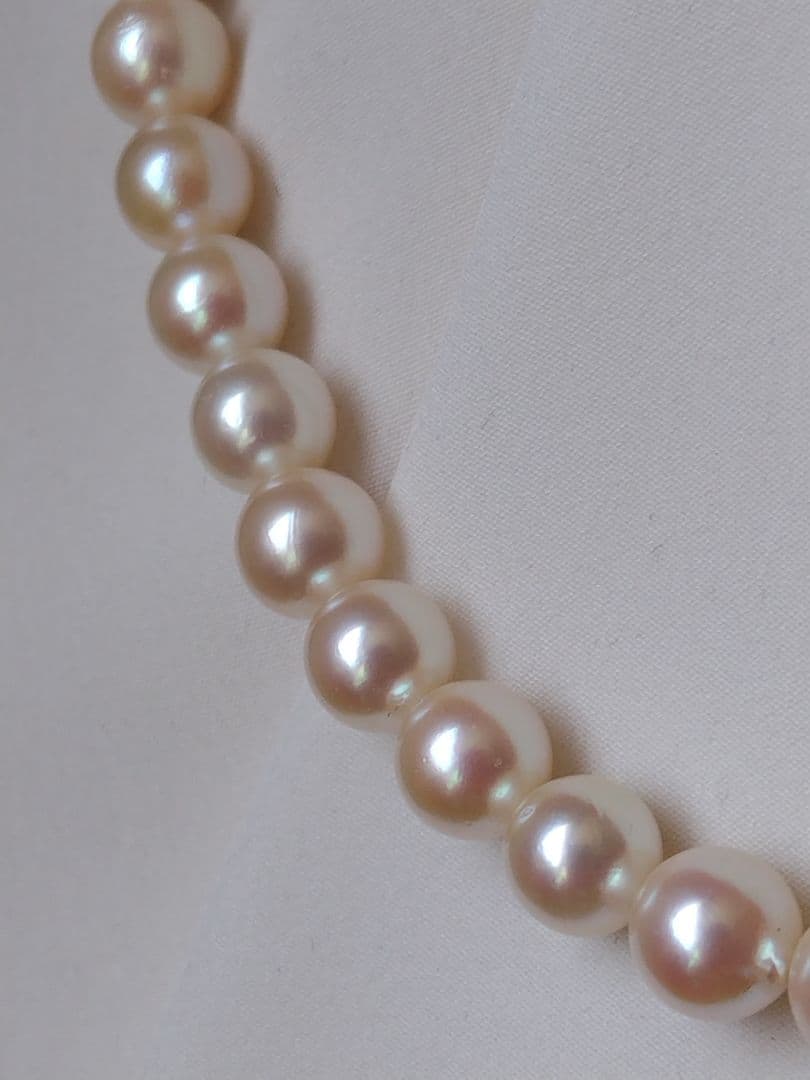 アコヤ真珠と、各種トルマリンの、3WAYネックレス