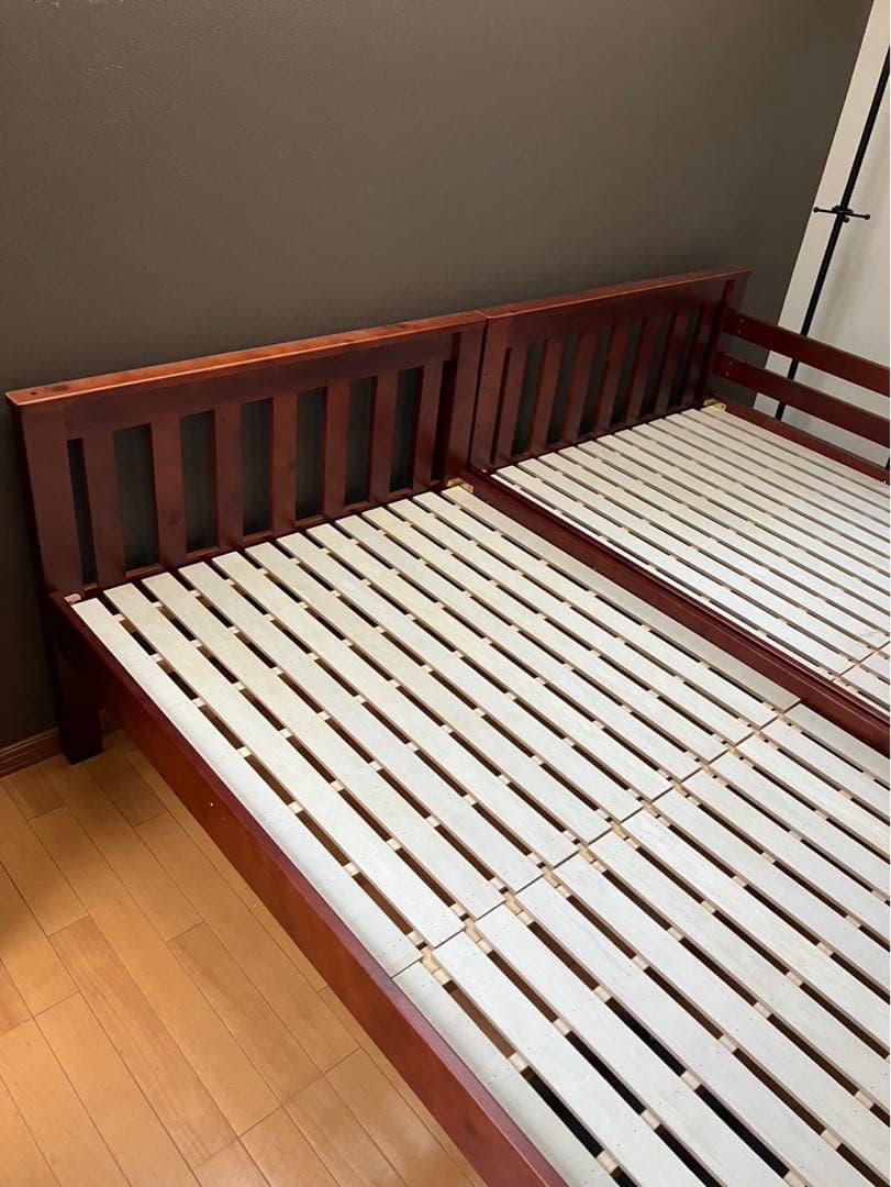 【引取限定】シングルベッド×2・キングサイズベッド・2段ベッド（使い方3通り）