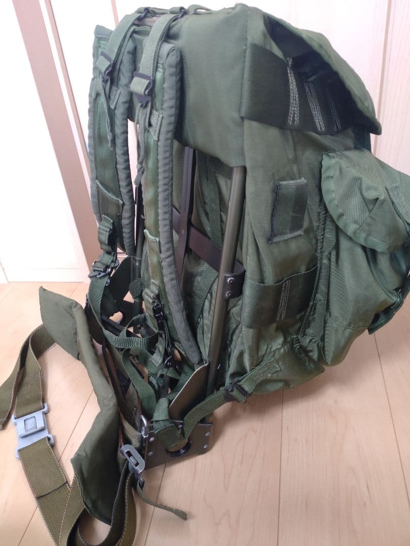 米軍実物 アリスバッグ アルミフレーム付き ＯＤ色　ミディアム