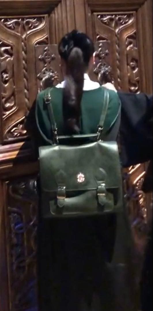 スリザリン エンブレムサッチェルバッグ GREEN