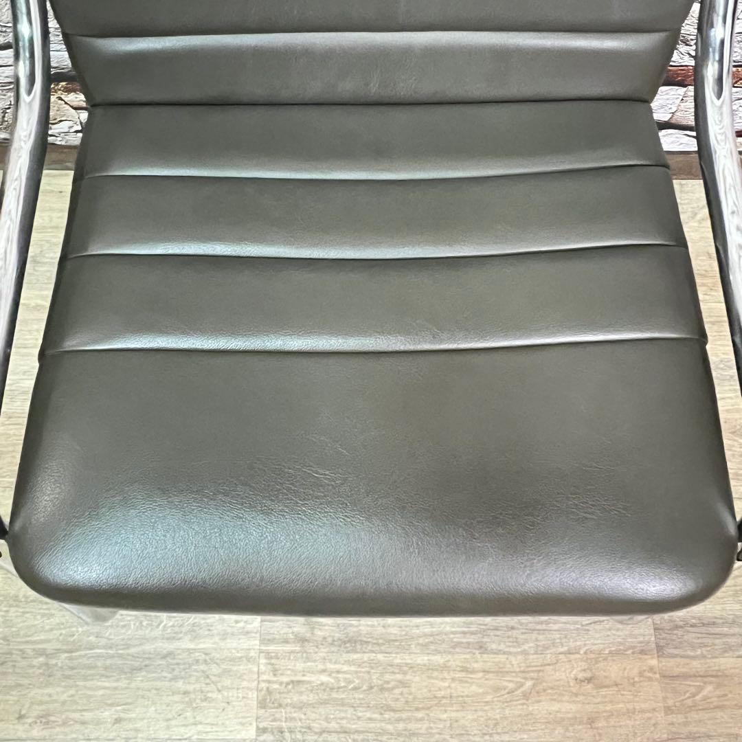 ꧁ヴィンテージ家具꧂カンティレバーチェア&サイドテーブルセット アイアンスチール