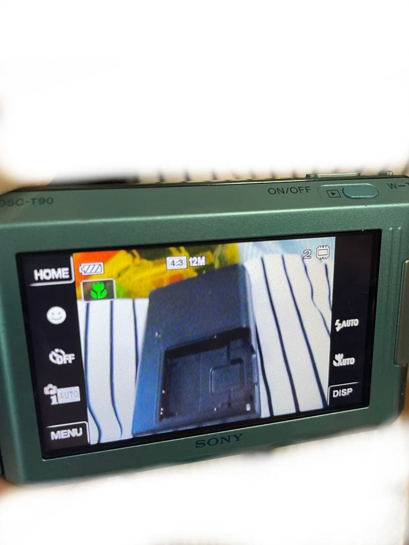 デジカメ cyber shot ブルー DSC-T90