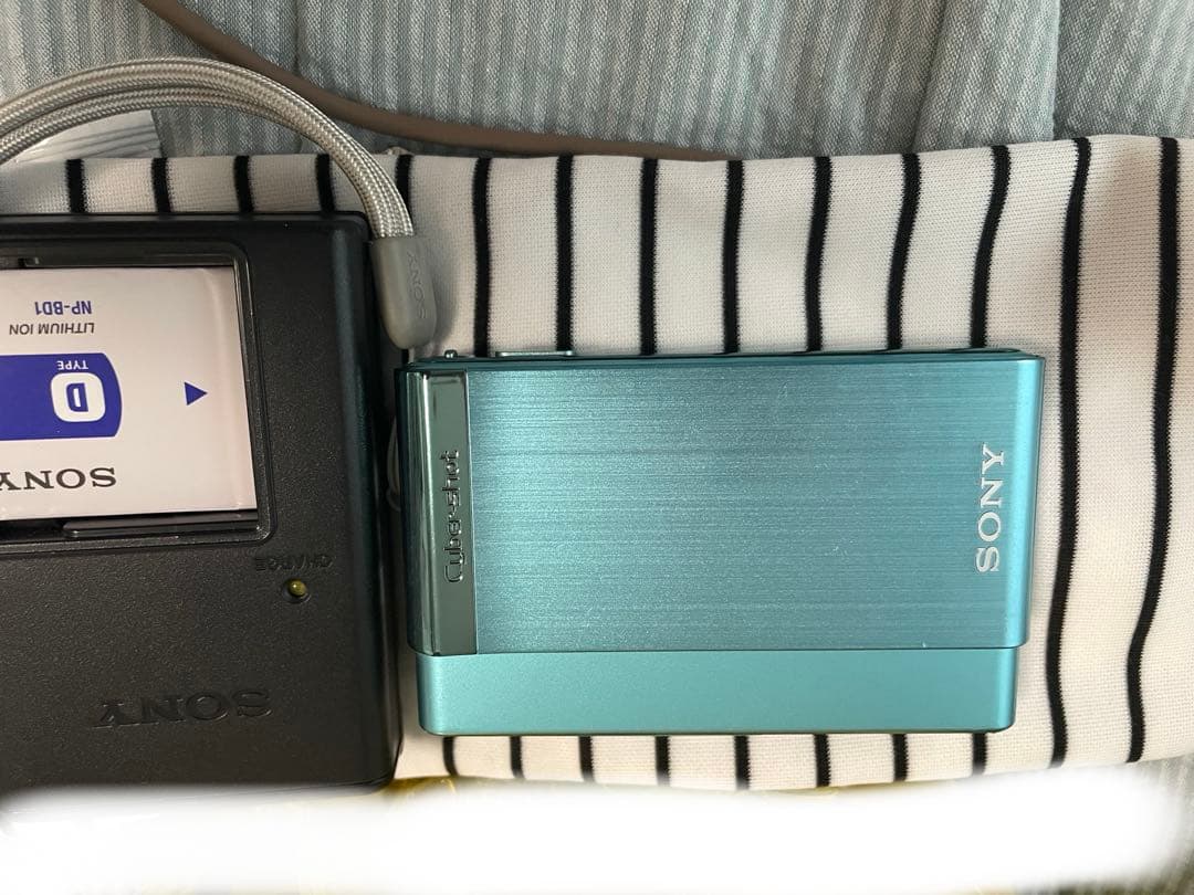 デジカメ cyber shot ブルー DSC-T90
