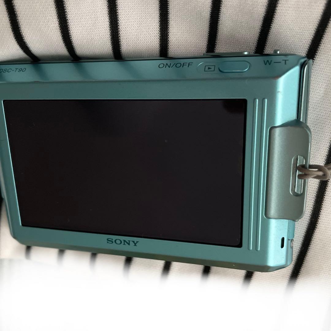 デジカメ cyber shot ブルー DSC-T90