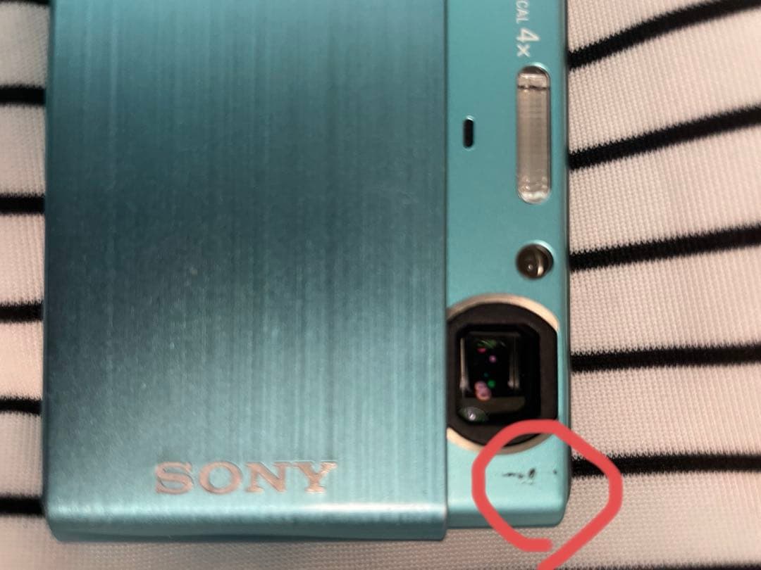 デジカメ cyber shot ブルー DSC-T90