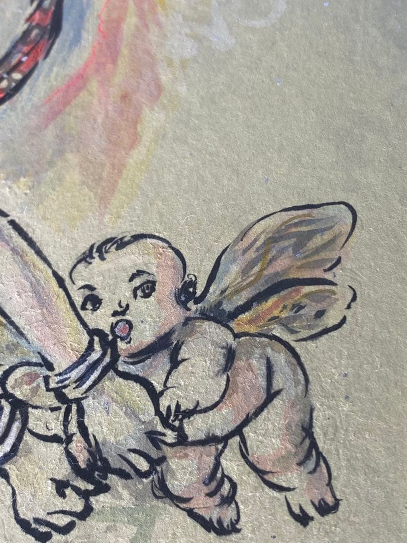 2880❣️近藤　大理　　絵画　　飛天花童子遊々