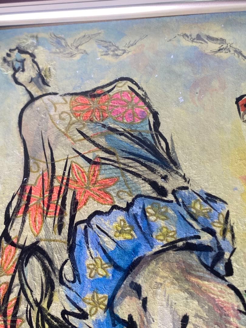 2880❣️近藤　大理　　絵画　　飛天花童子遊々