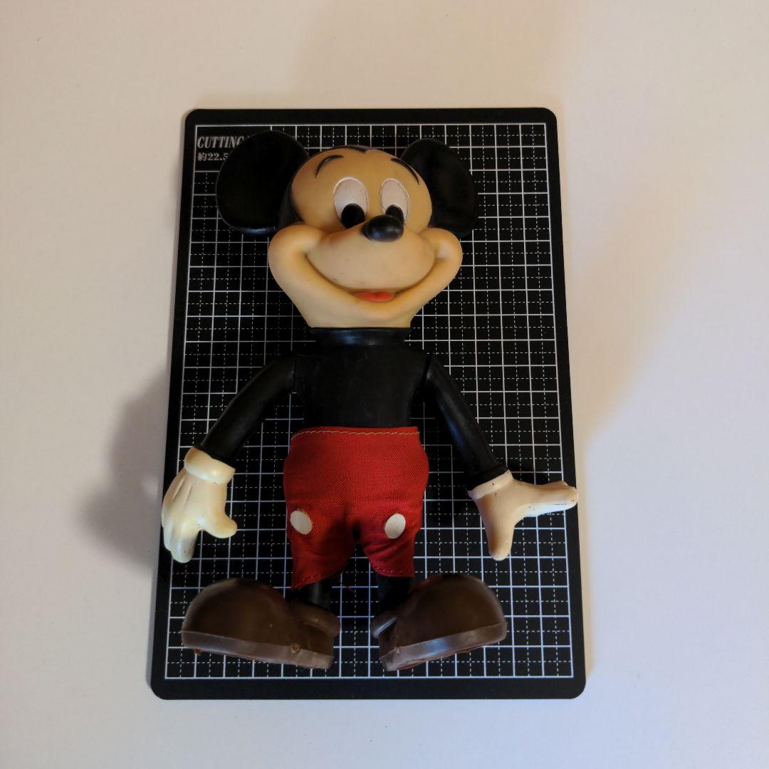 ミッキーマウス フィギュア 人形 ソフビ ビンテージ ウォルトディズニー