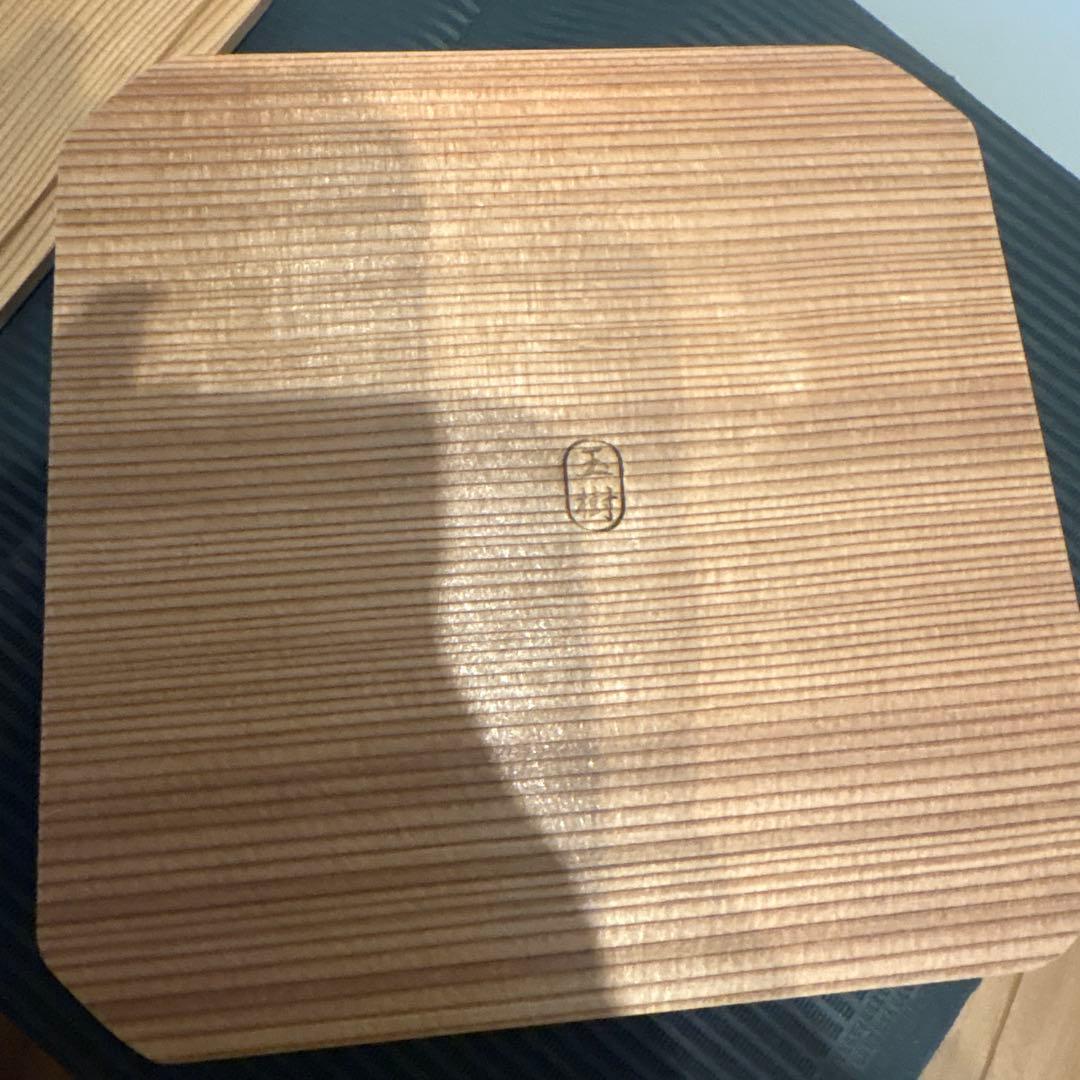 未使用　博多曲物　玉樹　菓子盆　杉　工芸品　白菊