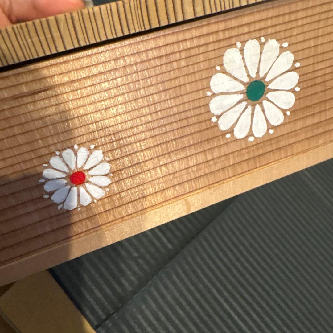 未使用　博多曲物　玉樹　菓子盆　杉　工芸品　白菊