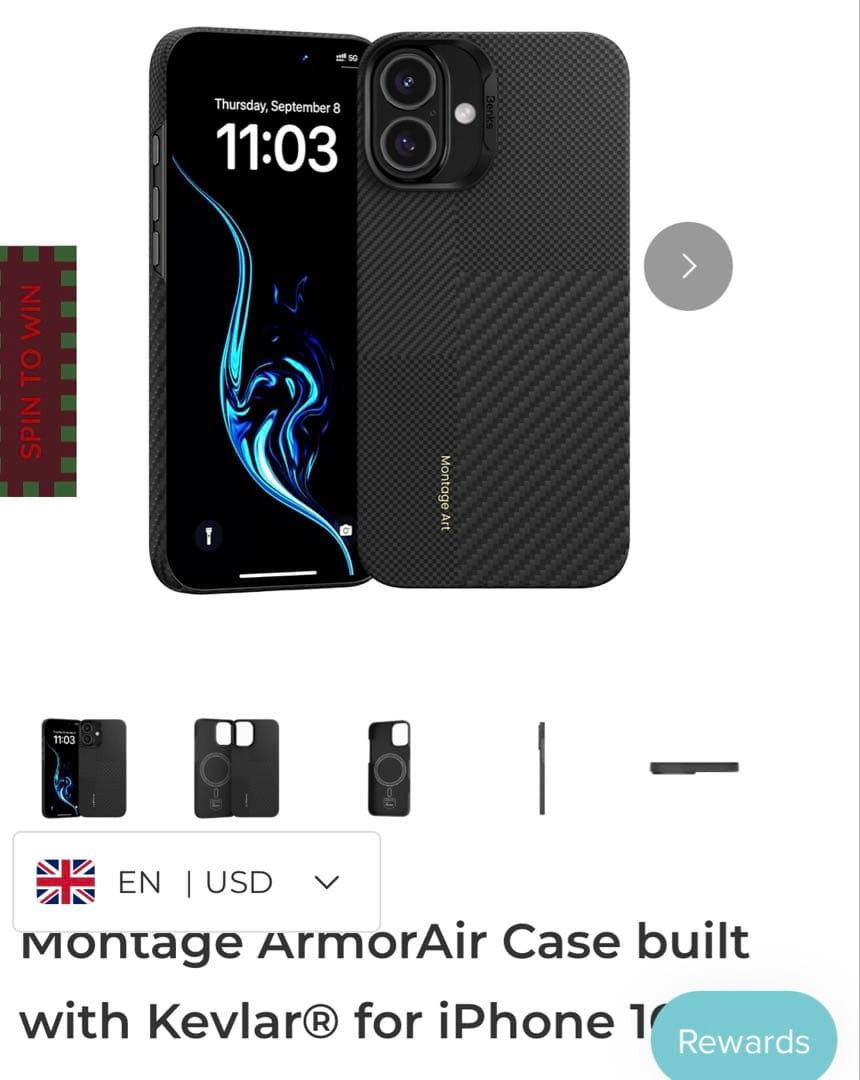 Benks ArmorAir Case built iPhone 16 薄型