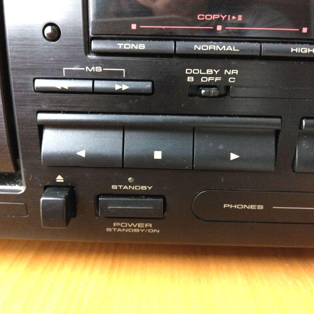 Pioneer T-W01AR ステレオダブルカセットデッキ・リモコンと説明書付