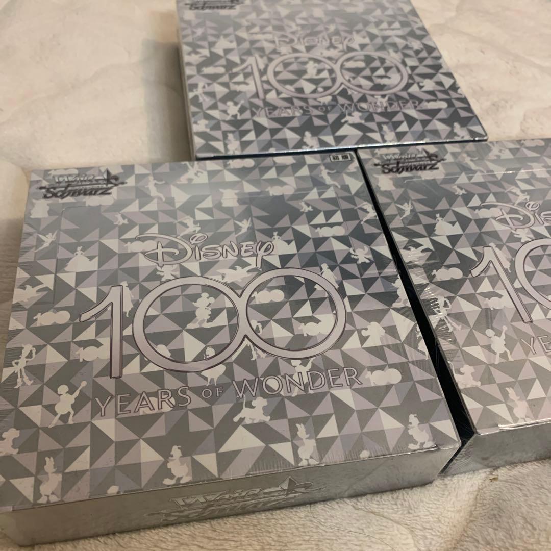 ヴァイスシュヴァルツ ディズニー100 未開封シュリンク付き 3BOX 初版