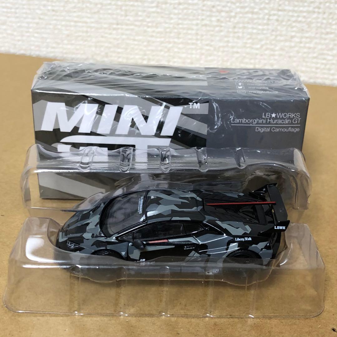 MINI GT　LBワークス　ランボルギーニ ウラカン　デジタル カモフラージュ