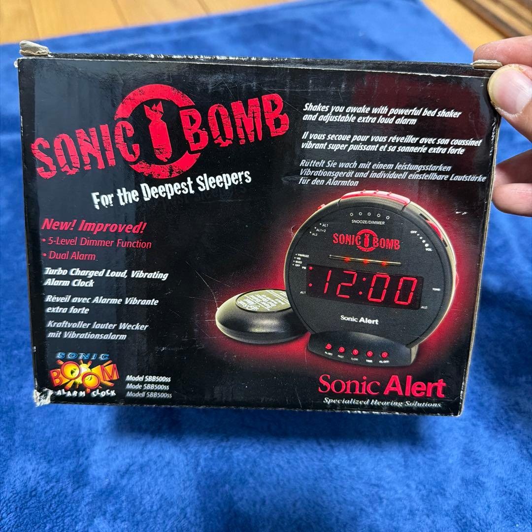 爆音振動 ソニックボム 目覚まし時計 美品 動作OK