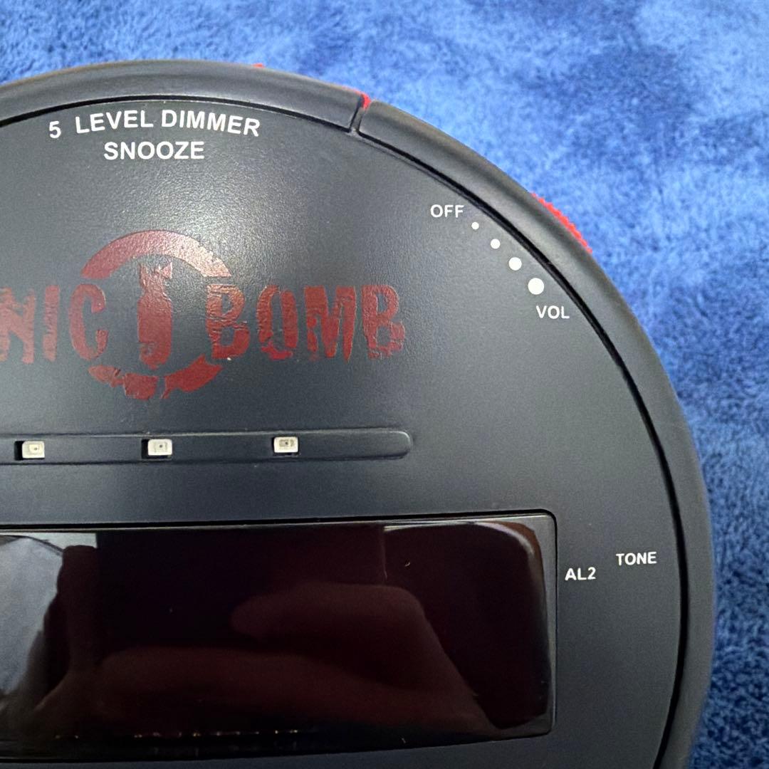 爆音振動 ソニックボム 目覚まし時計 美品 動作OK