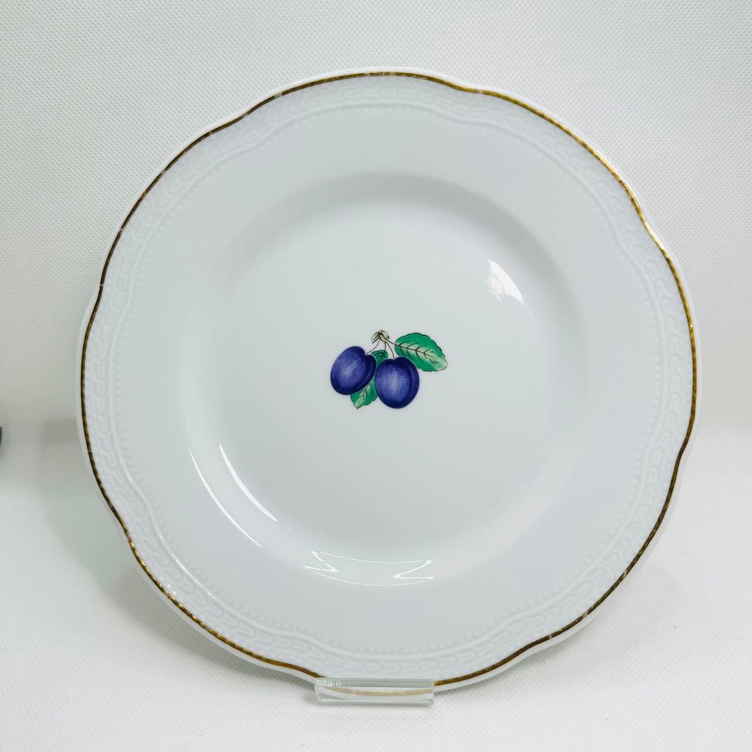 ★美品★リチャードジノリ ボンジョルノ プルーン プレート 5枚セット　20cm