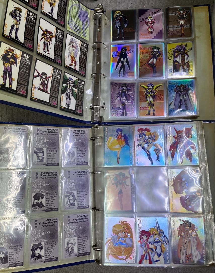 銀河お嬢様伝説ユナ☆トレーディングカードバインダー2冊分♪まとめ売りセット
