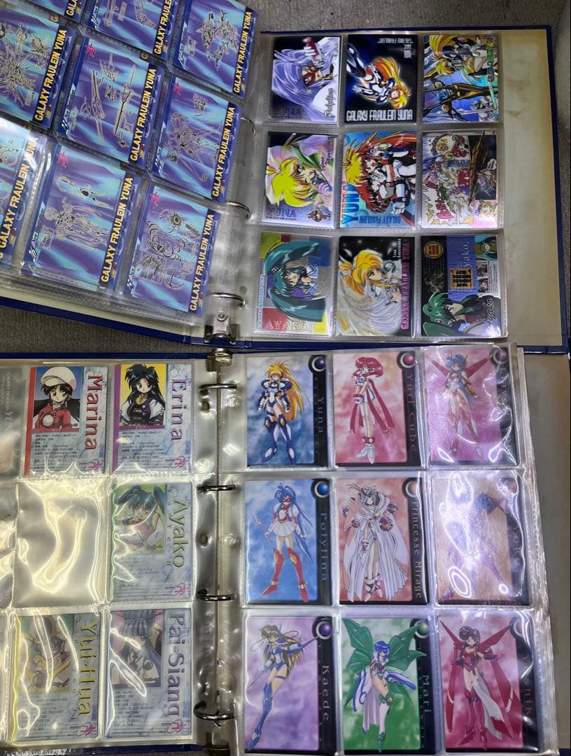 銀河お嬢様伝説ユナ☆トレーディングカードバインダー2冊分♪まとめ売りセット