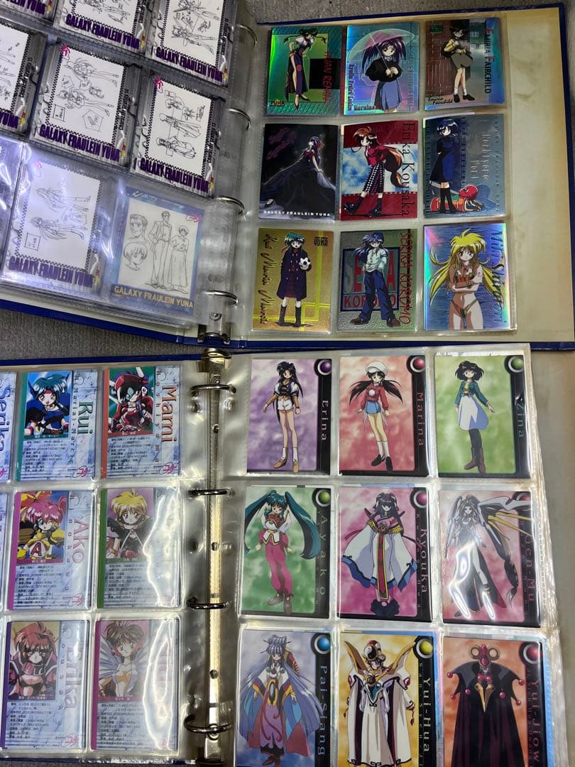 銀河お嬢様伝説ユナ☆トレーディングカードバインダー2冊分♪まとめ売りセット
